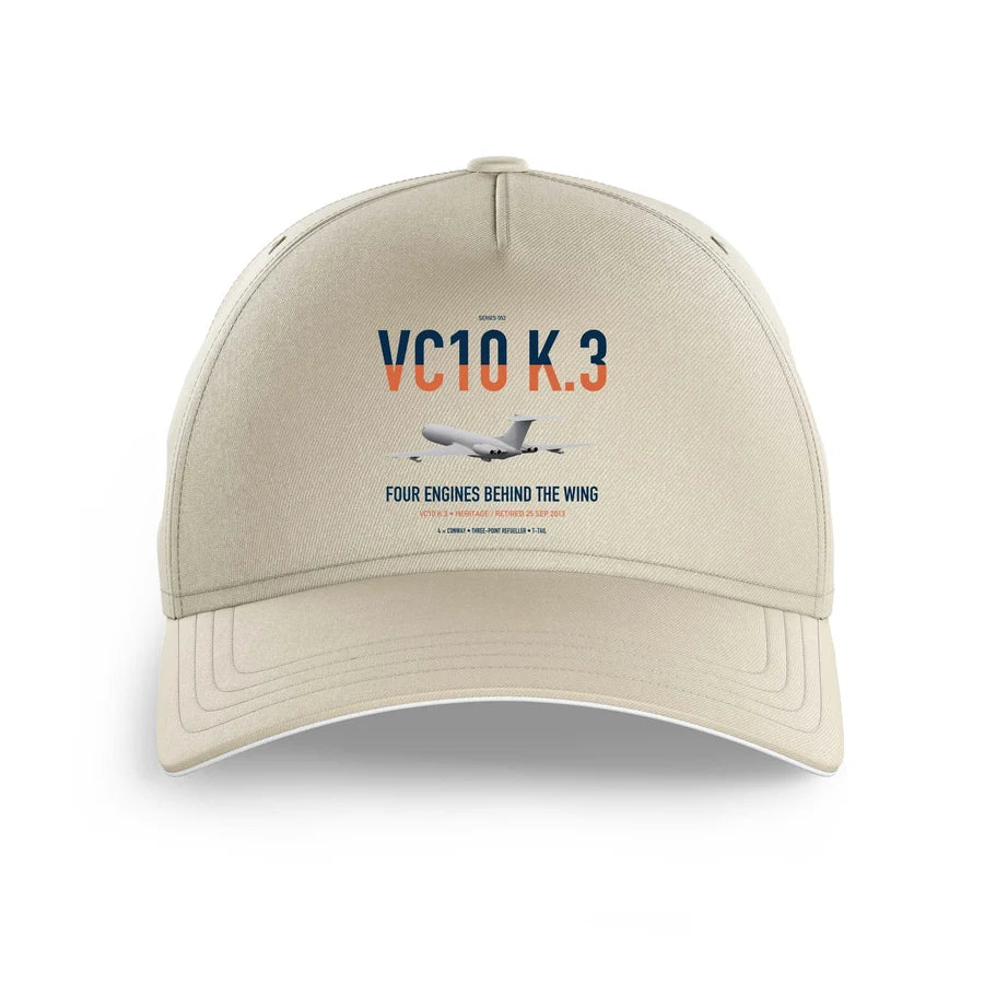 Vickers VC10 K.3 design on beige printed hat