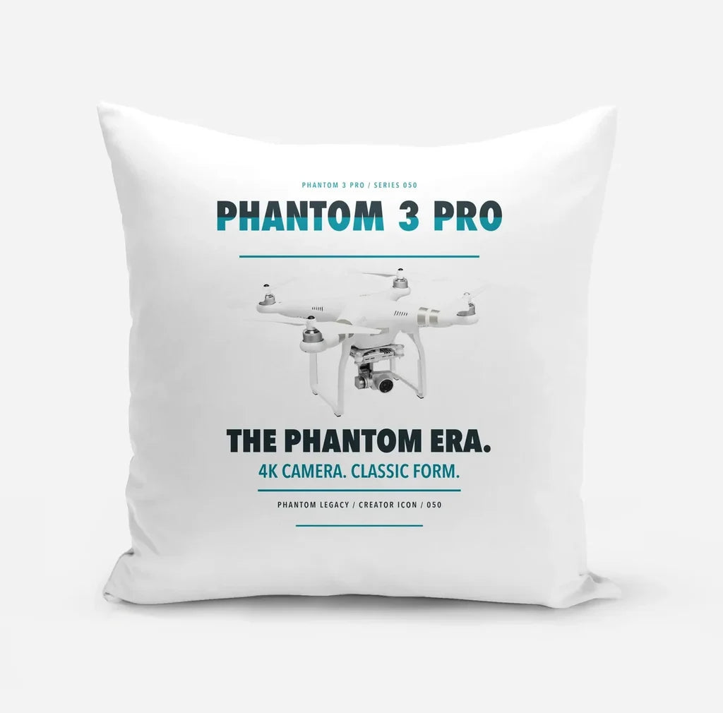 DJI Phantom 3 Professional design on white pillow