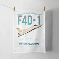 Thumbnail for F4D-1 Skyray design on white towel