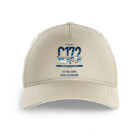 Thumbnail for Cessna 172 Skyhawk design on beige printed hat