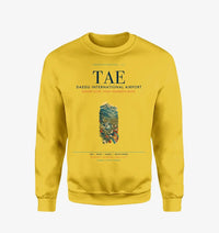 Thumbnail for Daegu International Airport (TAE) design on yellow sweatshirt