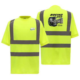 Boeing 777 & GE90 Engine Reflective Polo & T-Shirts