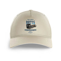 Thumbnail for BR715 design on beige printed hat