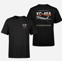 Thumbnail for KC-46A PEGASUS design on black double-side t-shirt, double-side print