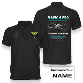 DJI Mavic 4 Pro Drone Premium Polo T-Shirts