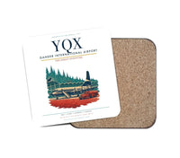 Thumbnail for Gander International Airport (YQX) design on white 1 piece coaster