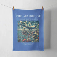 Thumbnail for VINTAGE G4099 - The Air Bridge - Designed Towels design on blue