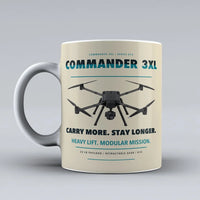 Thumbnail for Commander 3XL Mug design on beige draganfly