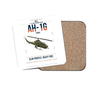 Thumbnail for Bell AH-1G Cobra design on white 1 piece coaster