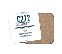 Thumbnail for CASA C-212-400 Aviocar design on white 1 piece coaster
