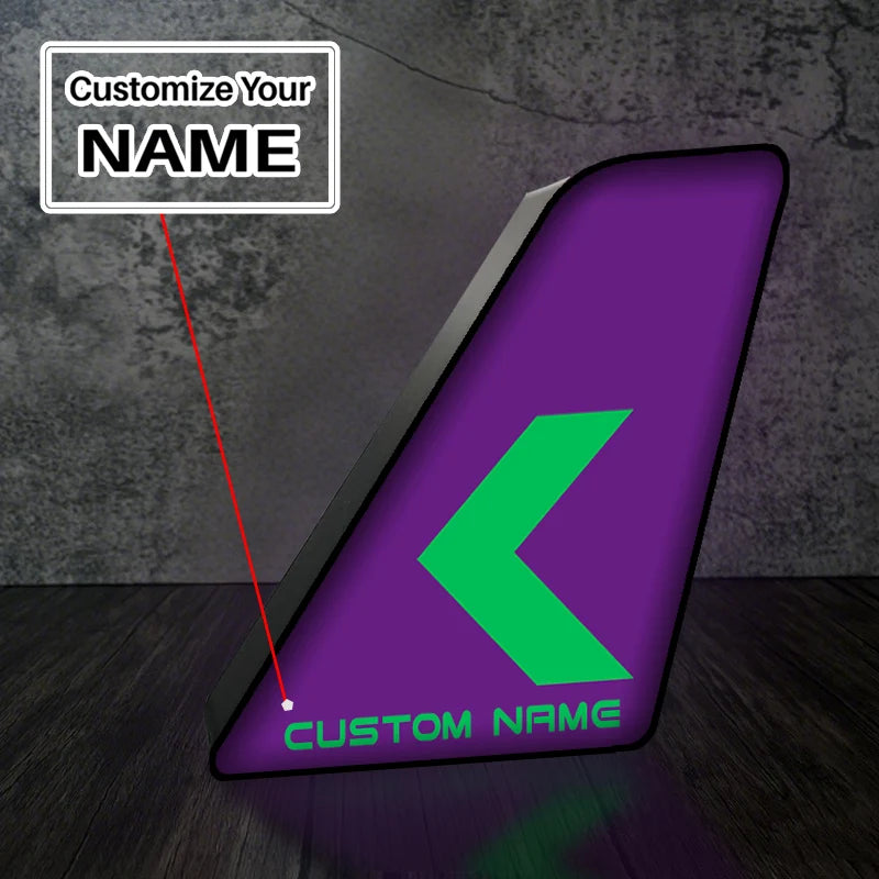 Customisable SKY Airline 3D Lamp - view 2
