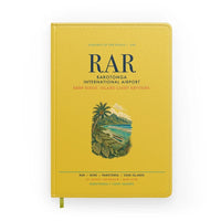 Thumbnail for Rarotonga International Airport (RAR) design on yellow notebook