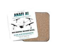 Thumbnail for Parrot ANAFI Ai design on white 1 piece coaster