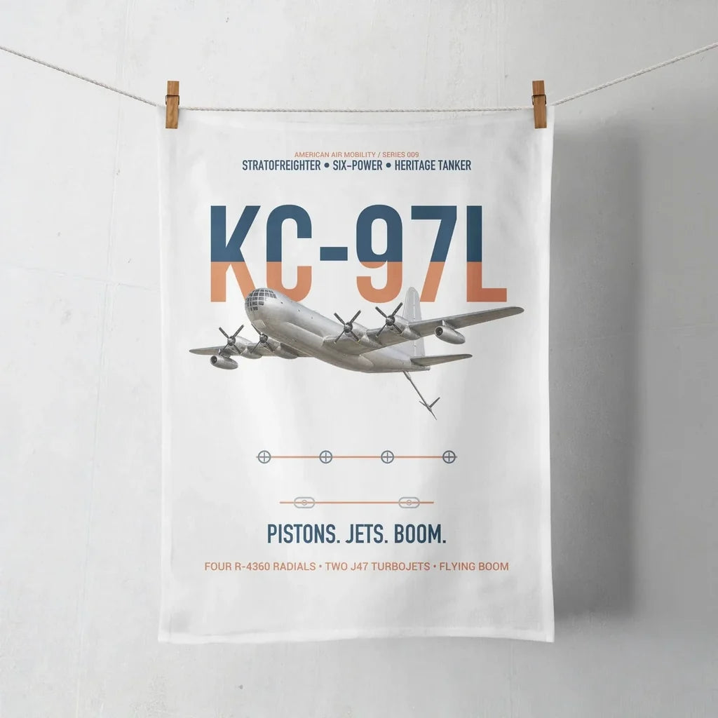 KC-97L STRATOFREIGHTER design on white towel