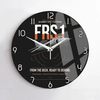 Thumbnail for British Aerospace Sea Harrier FRS.1 design on black no frame wall clock