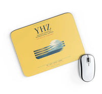 Thumbnail for Halifax Stanfield International Airport (YHZ) design on yellow rectangle mouse pad