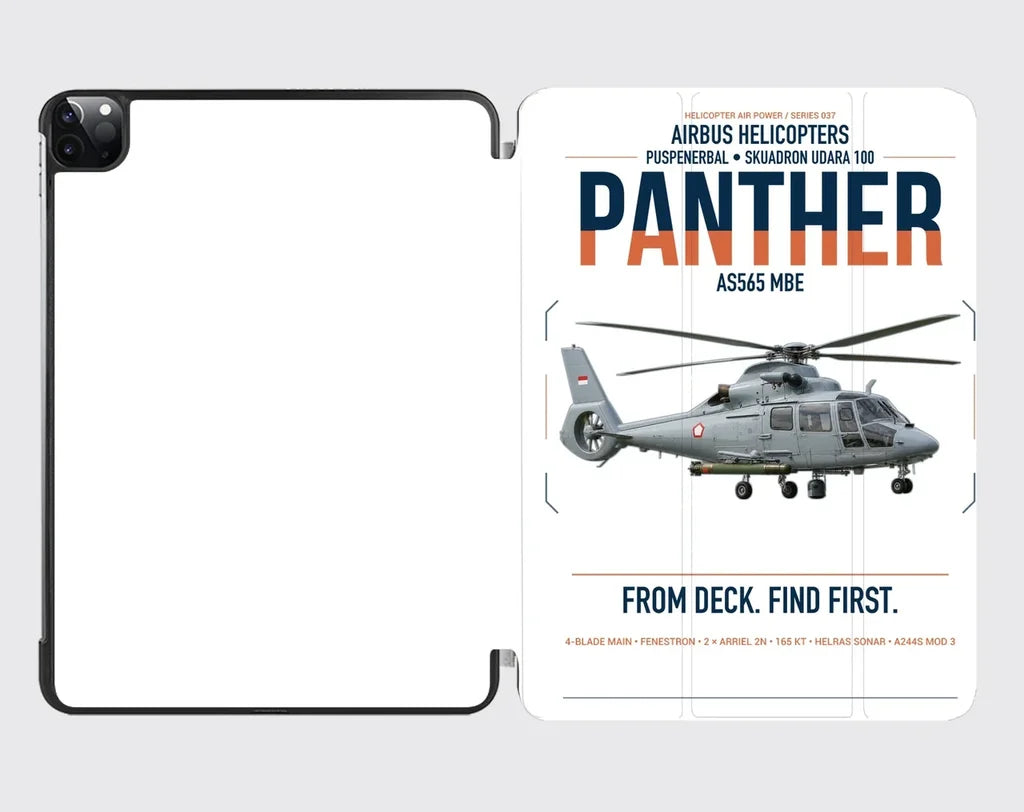 Airbus Helicopters AS565 MBe Panther design on white ipad tablet case