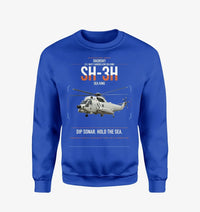Thumbnail for Sikorsky SH-3H Sea King design on blue sweatshirt