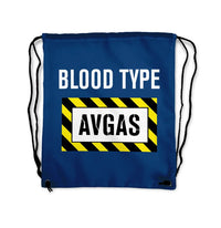 Thumbnail for Blood Type AVGAS Drawstring Bag - view 2