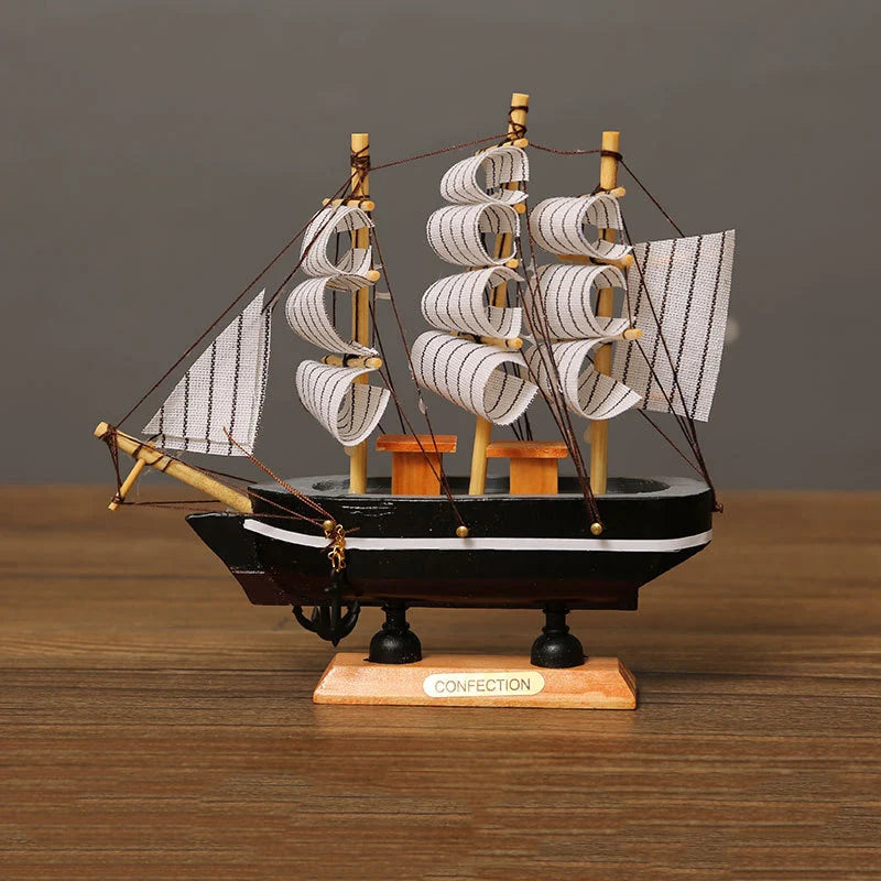 16CM Wooden Mediterranean Ship Model - view 2