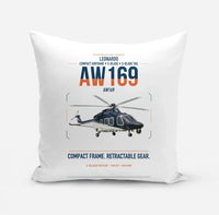 Thumbnail for Leonardo AW169 design on white pillow