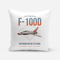 Thumbnail for F-100D Super Sabre design on white pillow