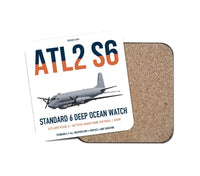 Thumbnail for Atlantique 2 Standard 6 design on white 1 piece coaster