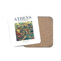 Thumbnail for ATHENS - Poster - Coaster - White
