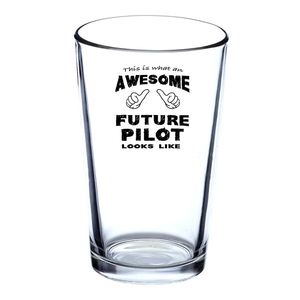 Customisable Future Pilot Drinking Glass - view 2