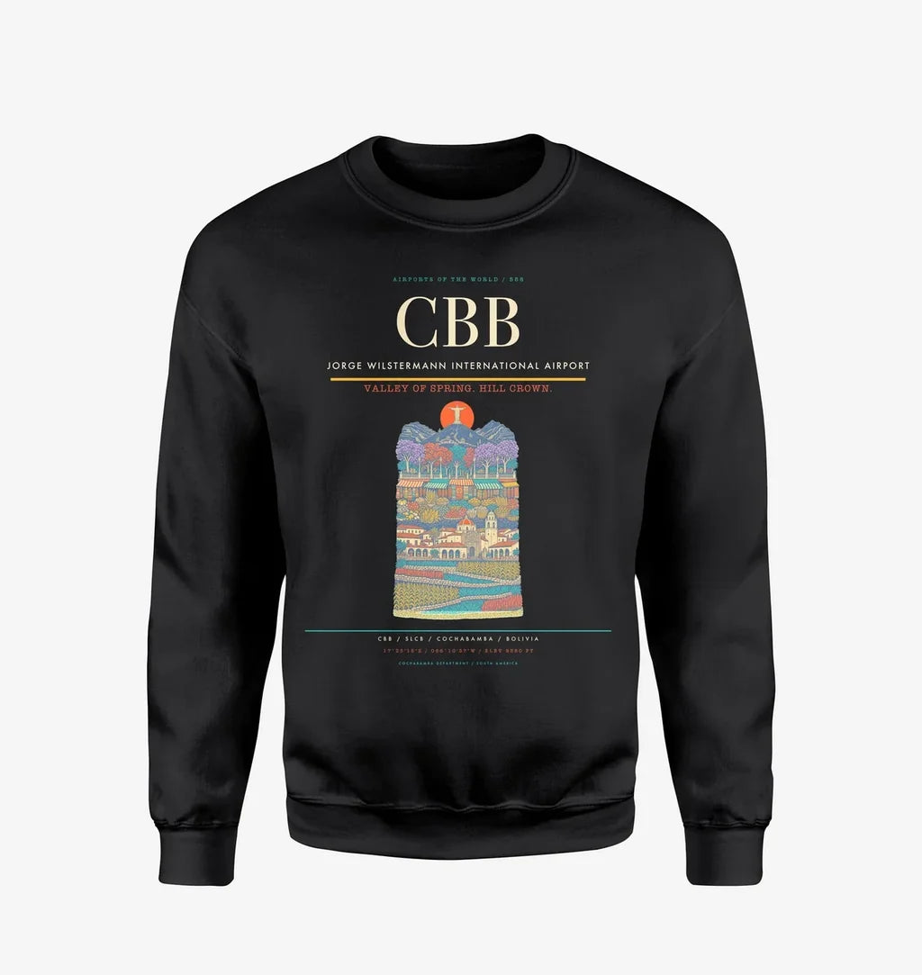Jorge Wilstermann International Airport CBB Sweatshirt - Black