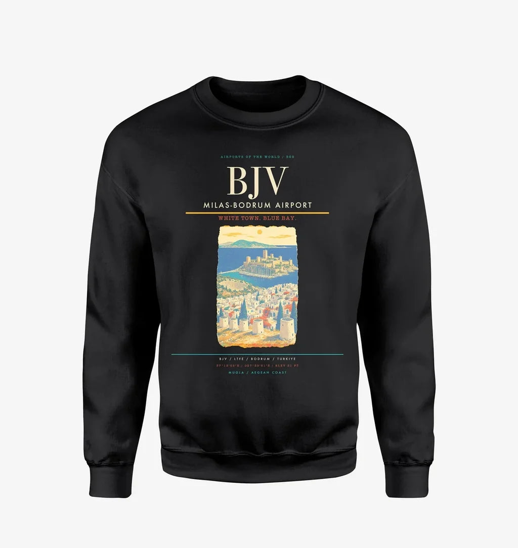 Milas-Bodrum Airport BJV Sweatshirt - Black