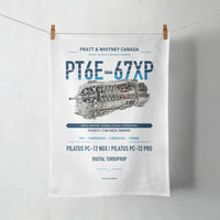 Thumbnail for PT6E-67XP design on white towel