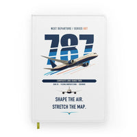 Thumbnail for Boeing 787-9 Dreamliner design on white notebook