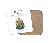 Thumbnail for Modibo Keita International Airport (BKO) design on white 1 piece coaster