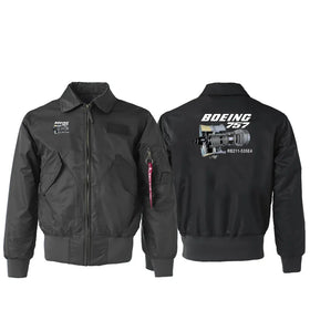 Boeing 757 & Rolls Royce Engine (RB211) Embroidered Patch Attachable Jackets