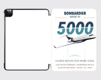 Thumbnail for Bombardier Global 5000 design on white ipad tablet case