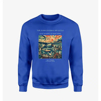 Thumbnail for VINTAGE G4411 - The Dawn Patrol Of Gulls - Designed Sweatshirts design on blue