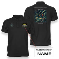Thumbnail for VINTAGE G4033 - The Midnight Express - Double-Side Polo T-Shirt design on black+name