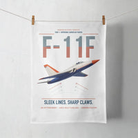 Thumbnail for F-11F Tiger design on white towel