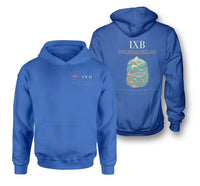 Thumbnail for Bagdogra International Airport (IXB) design on blue double-side hoodie