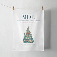 Thumbnail for Mandalay International Airport (MDL) design on white towel