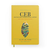 Thumbnail for Mactan-Cebu International Airport (CEB) design on yellow notebook