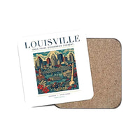 Thumbnail for LOUISVILLE - Poster - Coaster - White