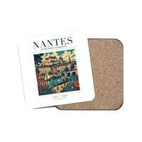 Thumbnail for NANTES - Poster - Coaster - White