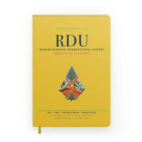 Thumbnail for Raleigh-Durham International Airport (RDU) design on yellow notebook
