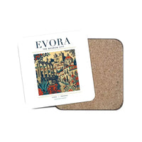 Thumbnail for EVORA - Poster - Coaster - White