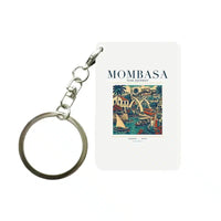 Thumbnail for MOMBASA - Poster - Key Chain - White
