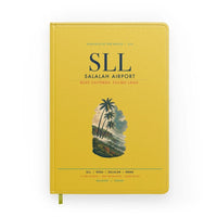 Thumbnail for Salalah Airport (SLL) design on yellow notebook