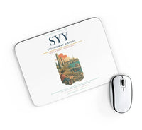 Thumbnail for Stornoway Airport (SYY) design on white rectangle mouse pad