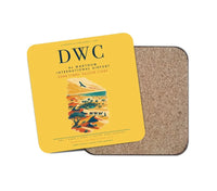Thumbnail for Al Maktoum International Airport (DWC) design on yellow 1 piece coaster